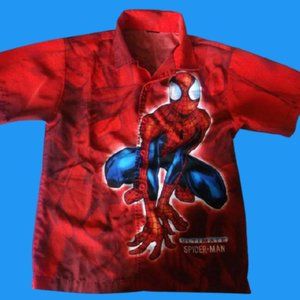 --- Red Spiderman Shirt Fits Boy Size XXL or 16-18
